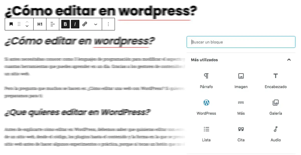 Gutenberg wordpress